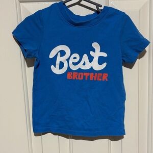 Cat & Jack Blue 'Best Brother' Short Sleeve Tee